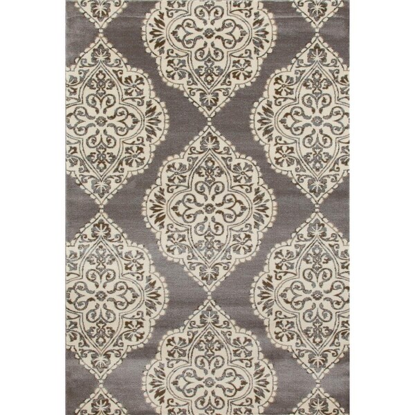 Standalone Arabella Collection Medallion Woven Area Rug - Gray - 2 x 4 ft. ST3002170 - main